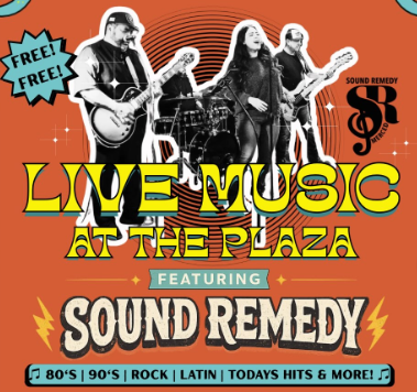 Live music by Sound Remedy at the Bob Hart Square Plaza.